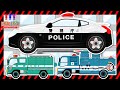 はたらくくるま☆パトカーや警察車両の名前｜子供向け乗り物知育動画