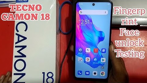 How to set tecno camon 18 fingerprint sensor face unlock fingerprint sensor testing new video 2022