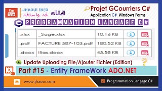 #15 - CSharp C WinForms   Entity FrameWork ADO.NET - Projet GCourries Update File