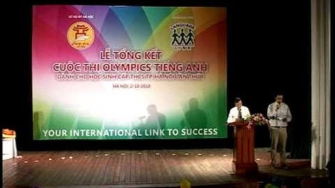 Trao giải Olympic tiếng Anh Tiểu học Tp. Hà Nội 2010