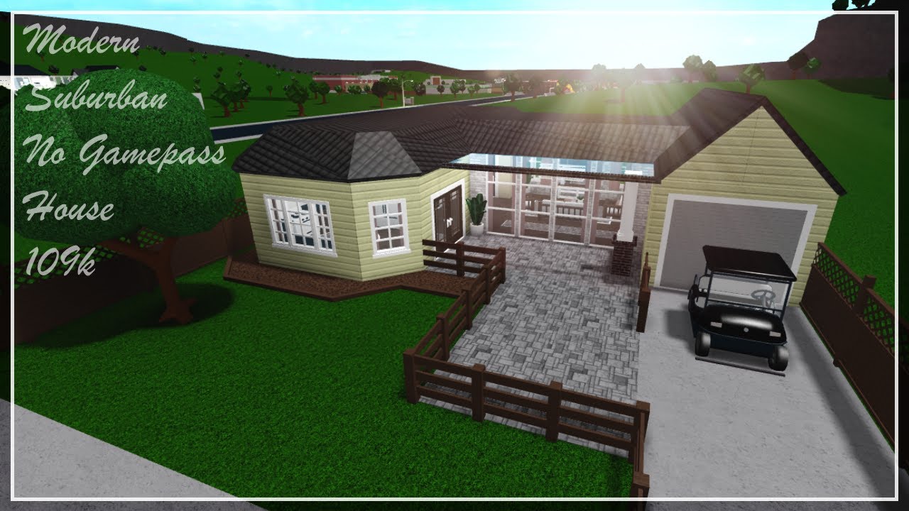 Download Modern Suburban No Gamepass House 109k Bloxburg Speedbuild In Mp4 And 3gp Codedwap - download mp3 roblox bloxburg modern villa speedbuild