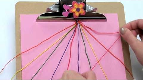 Friendship Bracelet Pattern: Chevron Stripe