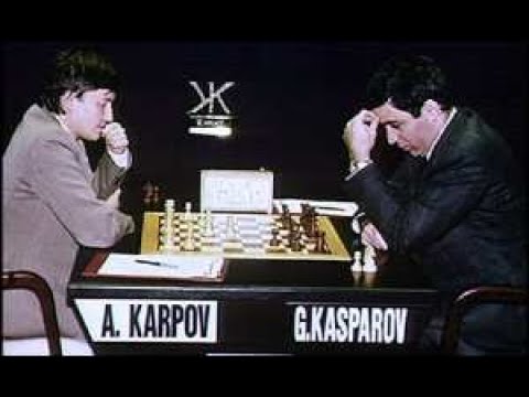 Kasparov vs Karpov  World Championship Match, game 48, 1984/85 #chess # chessgame 