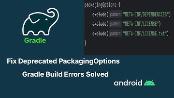 How to Replace Deprecated PackagingOptions in Android Gradle Build Files | Android Development
