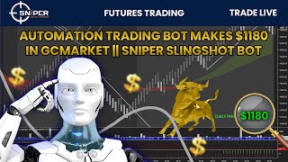 Automation Trading Bot Makes $1180 in GC Market || Slingshot Bot #ninjatrader8