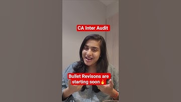 CA Inter Audit revisons starting soon | Sep 25 Attempt