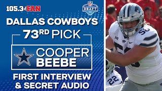 Cooper Beebe First Interview + Secret Audio | NFL Draft 2024