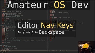 Editor Navigation Keys p.1 - Amateur OS Dev (x86 asm)