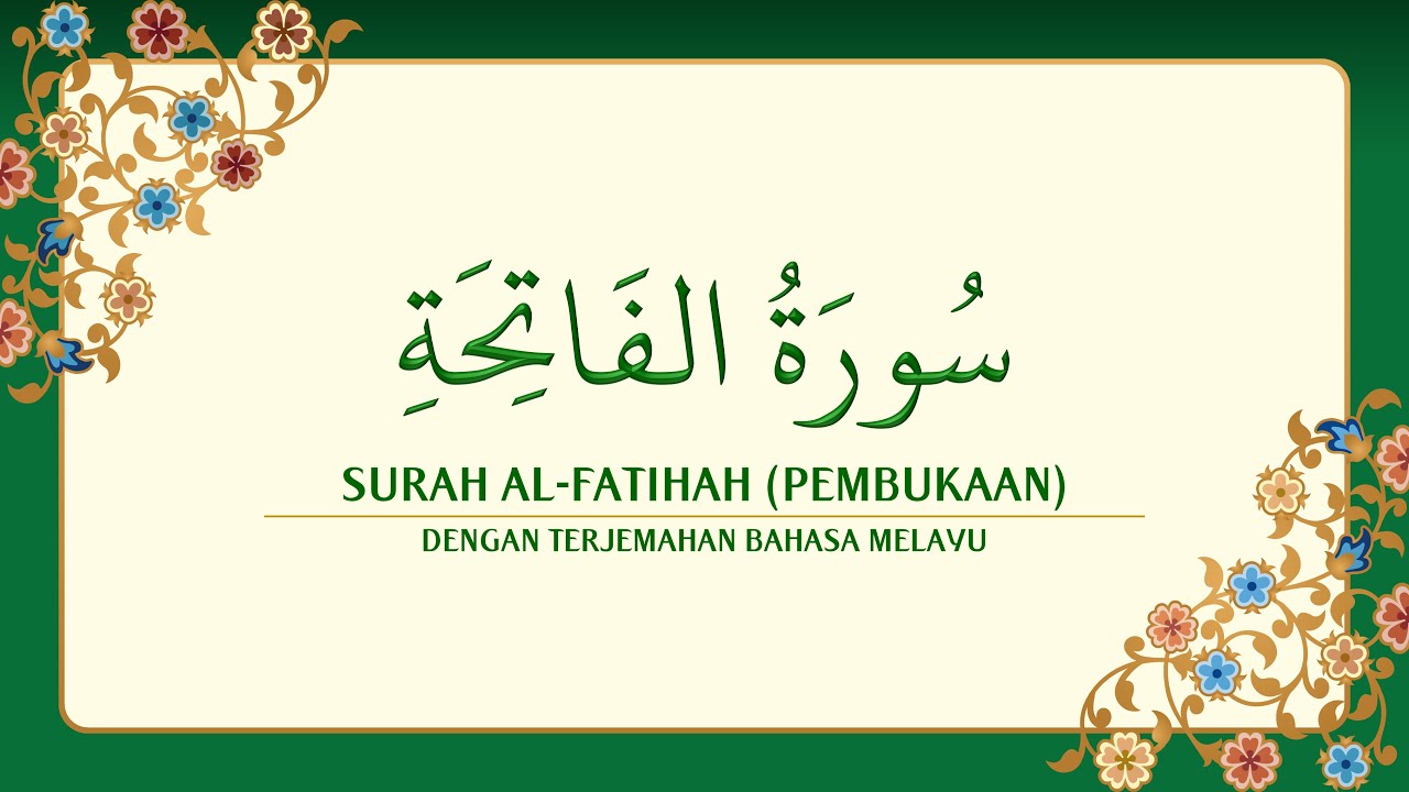 Maksud surah alfatihah