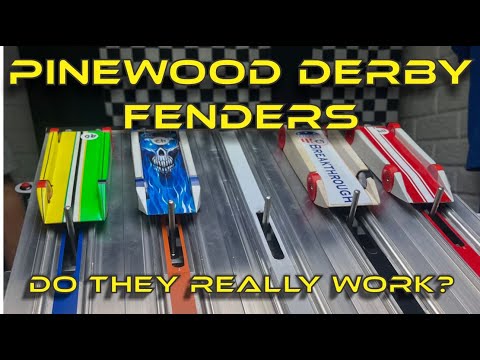 Pinewood Derby Fenders and Air shields