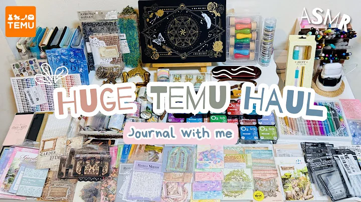HUGE Temu Stationery Haul 🛍️  Aesthetic Stickers, Washi & Journaling Finds + All Links Included!