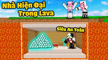REDHOOD KHÁM PHÁ NGÔI NHÀ AN TOÀN DƯỚI LAVA TRONG MINECRAFT*MỀU THỬ THÁCH XÂY NHÀ HIỆN ĐẠI DƯỚI LAVA
