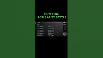 How to hide popularity battle in BGMI/PUBG #gaming