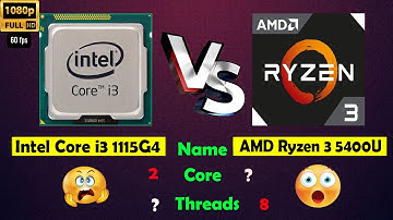 Intel Core i3 1115G4 🆚 AMD Ryzen 3 5400U ||🔥Processor Compare🔥||