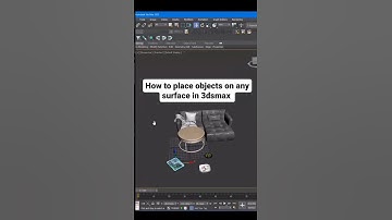 How to place objects on any surface in 3dsmax #3dsmaxtutorial #3dmodel #3dsmax #shortvideo