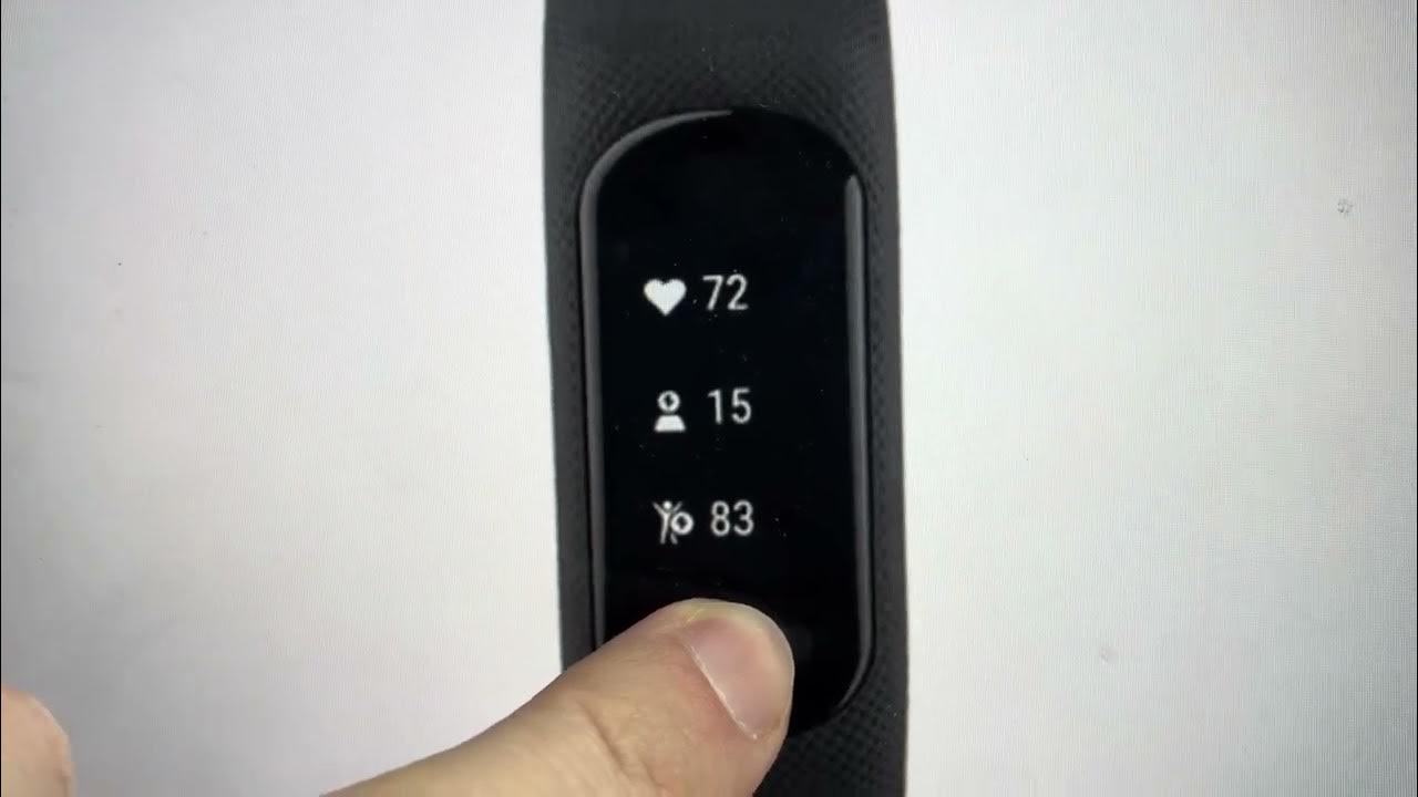 Force Reboot Garmin Vivosmart 5 turn off on YouTube