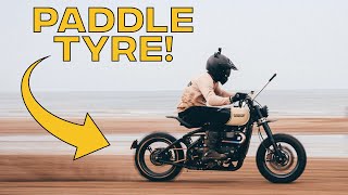 RACING a CUSTOM BOBBER on THE BEACH - Custom Paddle Tyre