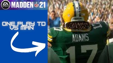 One Play TD vs Man Coverage - Madden NFL 21