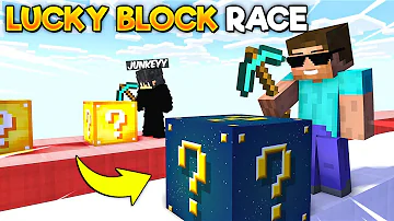 Extreme LUCKY BLOCK RACE in Minecraft...