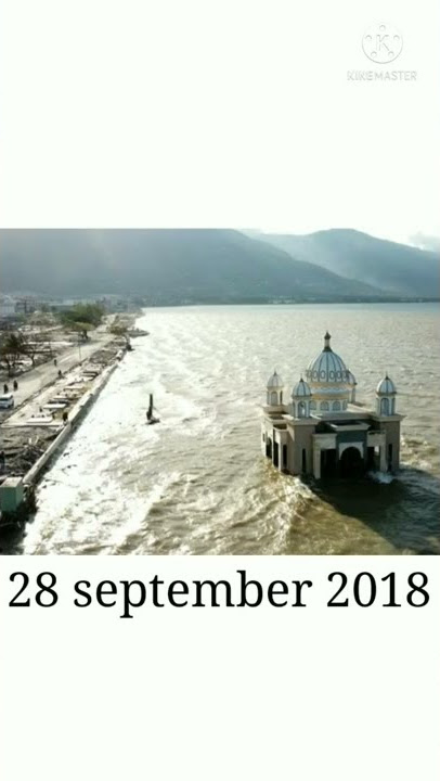 subhanallah🙀 masjid di palu yang terapung akibat stunami #shorts #palu