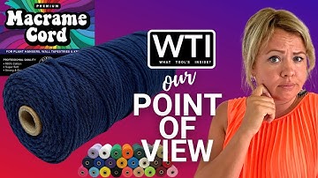 Our Point of View on Hippie Crafters Blue Macrame Cords From Amazon