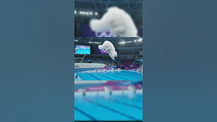 Watch the video about Persian Cat Nails a Perfect Olympic Dive—Minimal Splash, Maximum Grace 🐱✨🌊