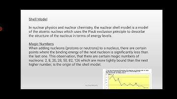 Nuclear Models : Shell Model Part I