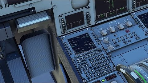 FlyByWire A320 Neo MCDU ATSU AOC Simbrief Integration in Microsoft Flight Simulator