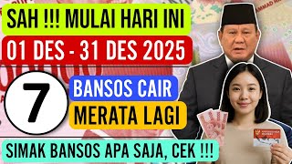 Download Lagu CAIR CAIR ☑ 7 BANSOS KEMBALI DI CAIRKAN PRESIDEN 01 DES - 31 DES 2025 • KPK PKH BISA DAPAT 4 BANSOS🔻 MP3