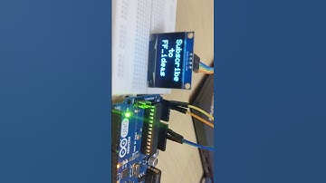 OLED screen with Arduino Uno  | #arduino #oled #easy #subscribe #shorts