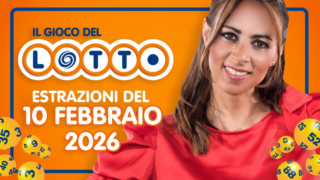 Estrazione in diretta del Gioco del Lotto e del Simbolotto di martedì 10 Febbraio 2026