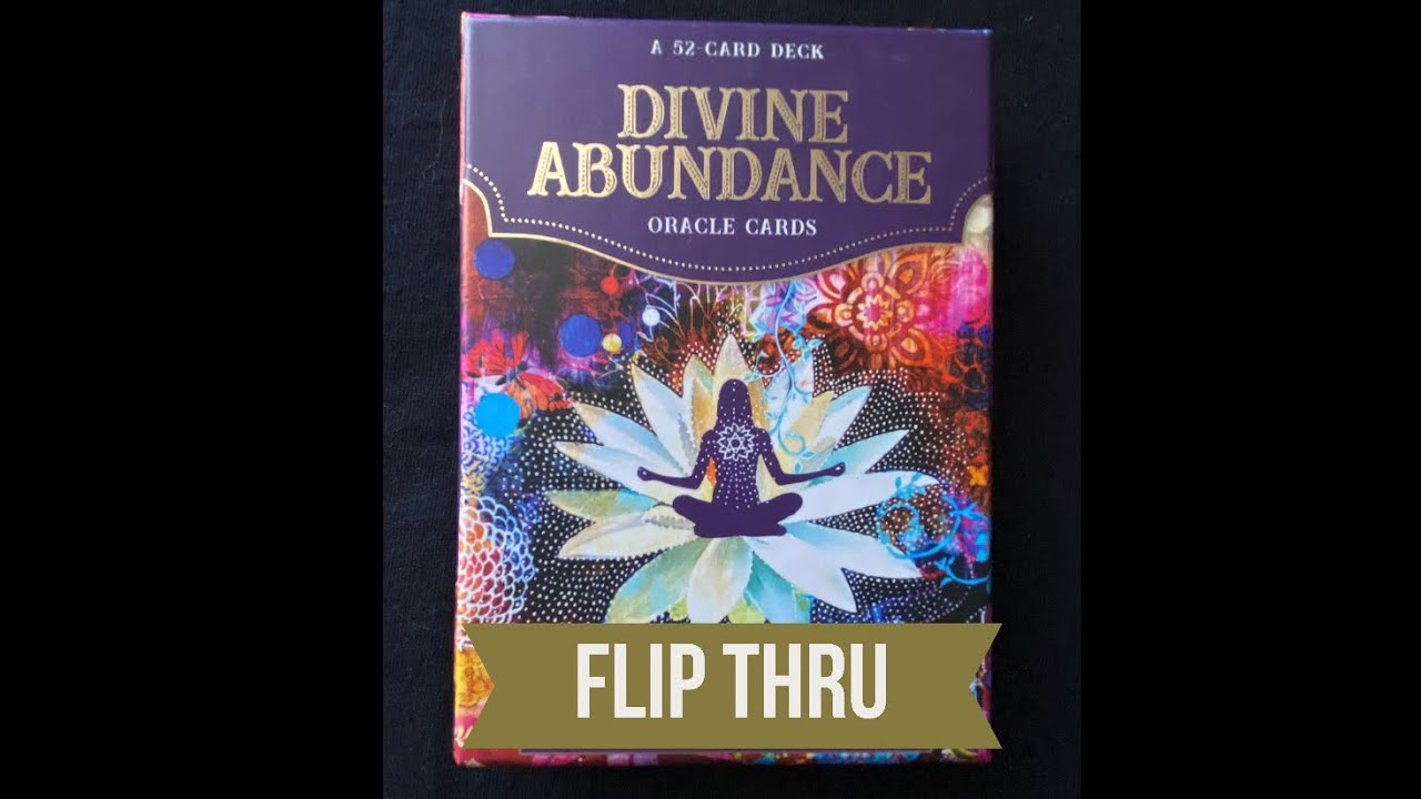 Divine Abundance - an oracle deck flip thru