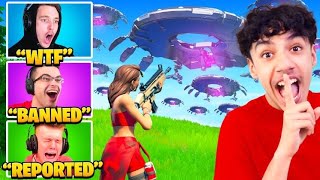 I Stream Sniped FAMOUS Streamers with UFOs in Fortnite! (Nick Eh 30)
