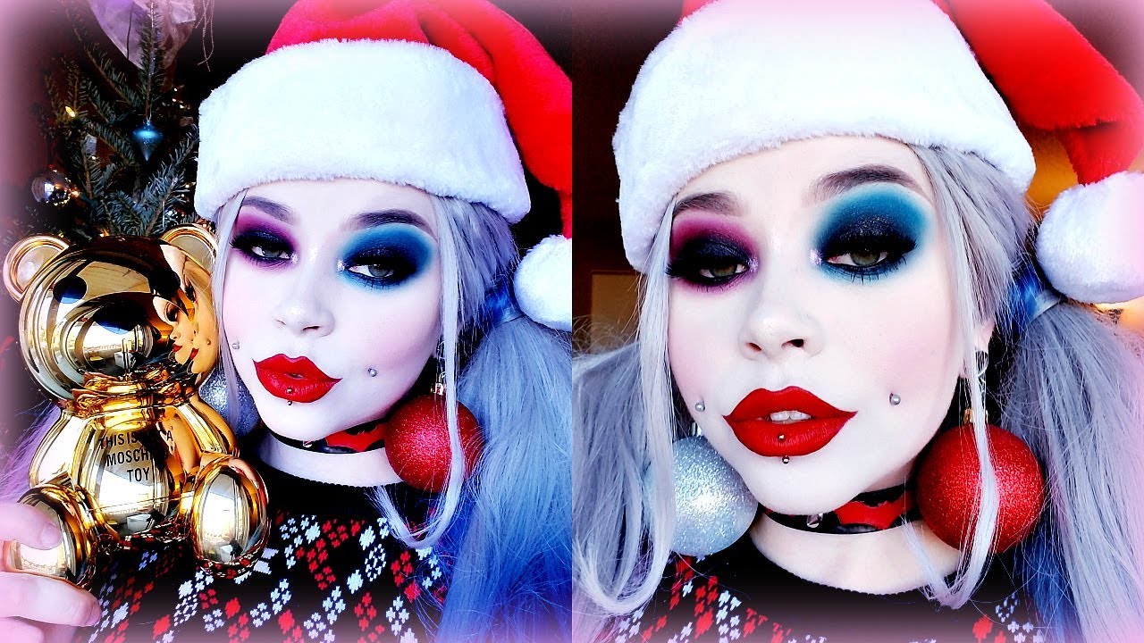 Holiday Harley Quinn Cosplay Makeup Tutorial Moschino Teddy Bear