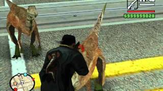 GTA SA DINOSAURS MODS CLEO
