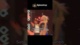 Sabrina's reaction when her dancer flexing got me