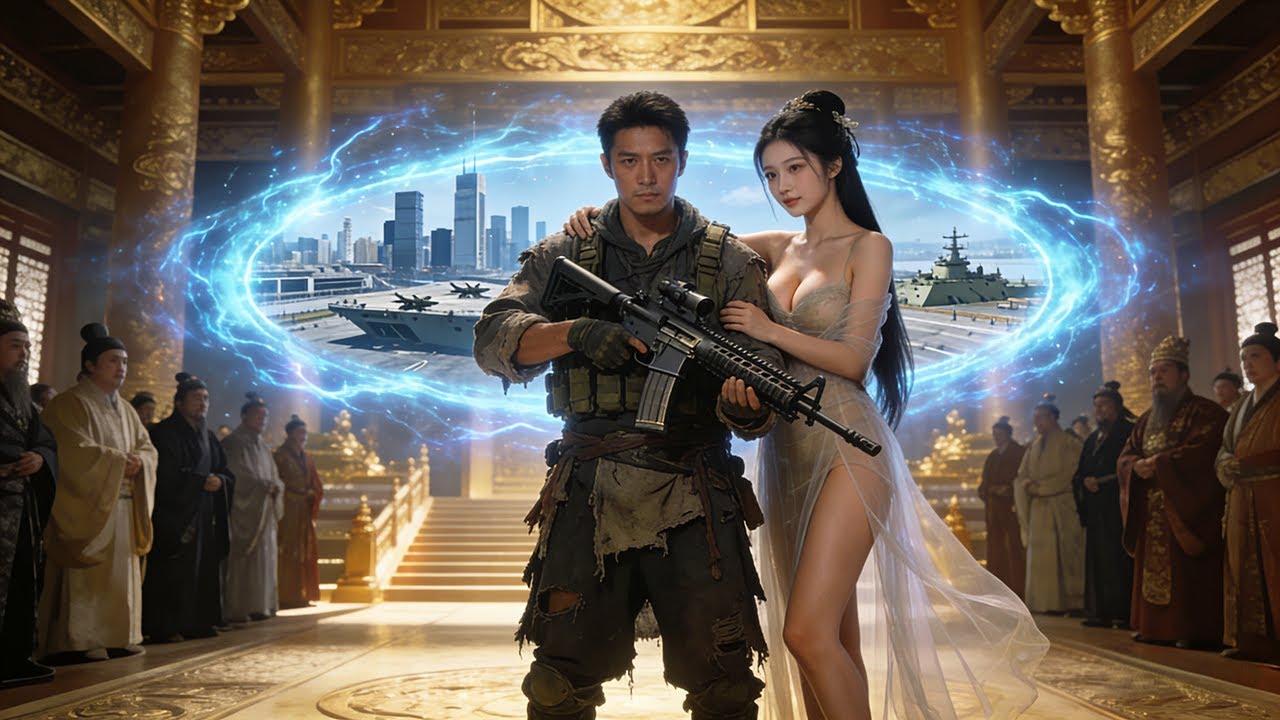 貧乏少年が古代で製紙術で逆襲したのに陥れられ、転送門で現代に逃れた後、直ちに現代軍と核弾を率いて復讐に来て、難民を収編し天下を制覇、美女王女は見惚れ果てた！#コント #逆襲 #通り抜け