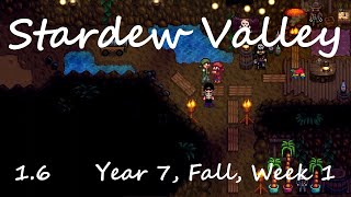 Stardew Valley 1.6 - Fall, Year 7, Week 1 - Vanilla Longplay (No Commentary, No Mods)