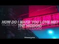 The Weeknd - How Do I Make You Love Me? //Sub. español\\