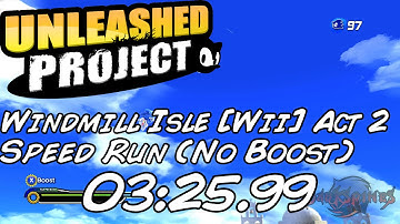 Sonic Generations (2K HD) Windmill Isle Act 2 [Wii] Speed Run (No Boost)