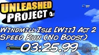 Sonic Generations (2K HD) Windmill Isle Act 2 [Wii] Speed Run (No Boost)