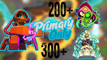 How far can you get in Primary Only?! - BTD6 (World Record Attempt)