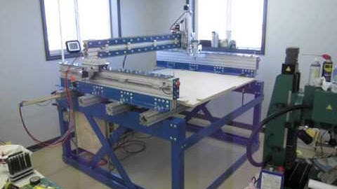 KRMx02 CNC machine first test