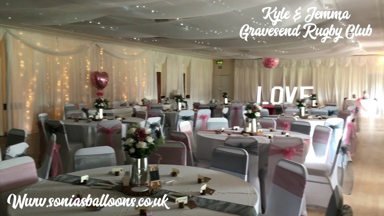Stunning Wedding Venue Decor Gravesend Rugby Club By Sonia S Gravesend Rugby Football Club