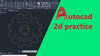 Autocad 2d practice drawing exercise 2 || Autocad 2d drawing practice