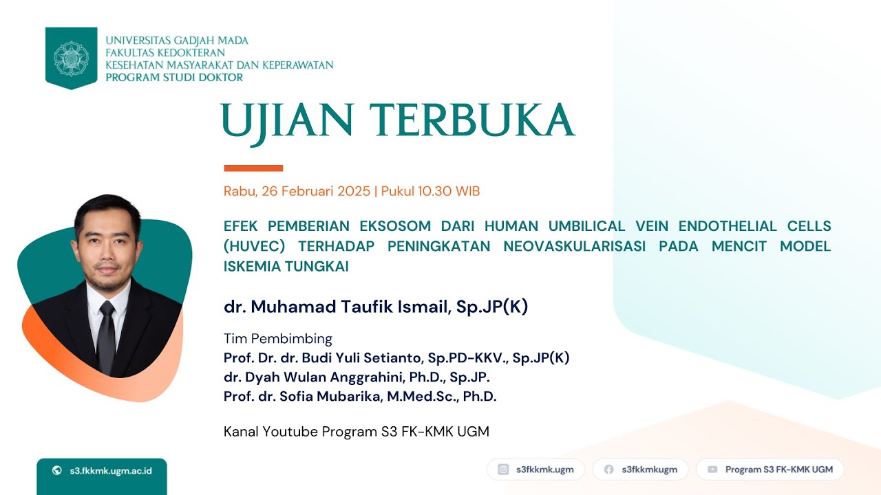 Ujian Terbuka atas nama dr. Muhamad Taufik Ismail, Sp.JP(K) - YouTube