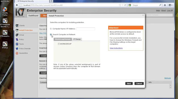 K7 ES End Point installation 720P