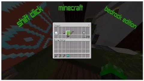 How to shift click in minecraft bedrock edition/PS4/XBOX