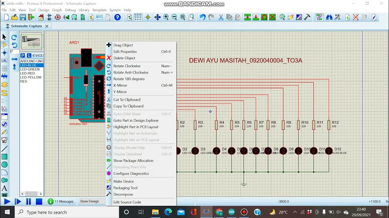 LED Blink dengan fungsi Millis dan menggunakan While_DEWI AYU MASITAH