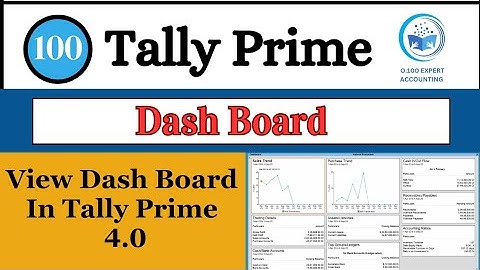 Tally Prime 4.0 Dashboard Feature | View Dashboard In Tally Prime In Hindi ?